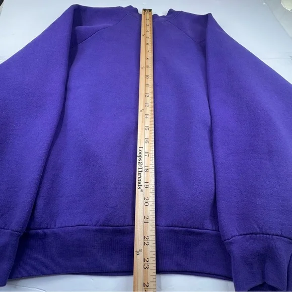 Vintage Bootleg Gucci Logo Crewneck Sweatshirt Women's Purple Large 80s Hip Hop